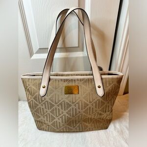 Vintage Lauren Ralph Lauren Monogram Tote Shoulder Handbag